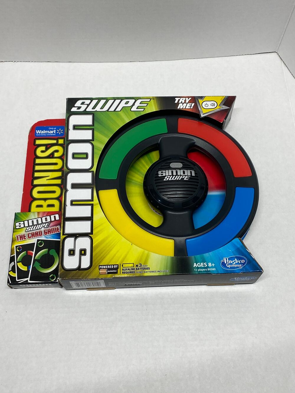 Hasbro Simon Swipe Electronic Memory Game Walmart Bonus Card Game New